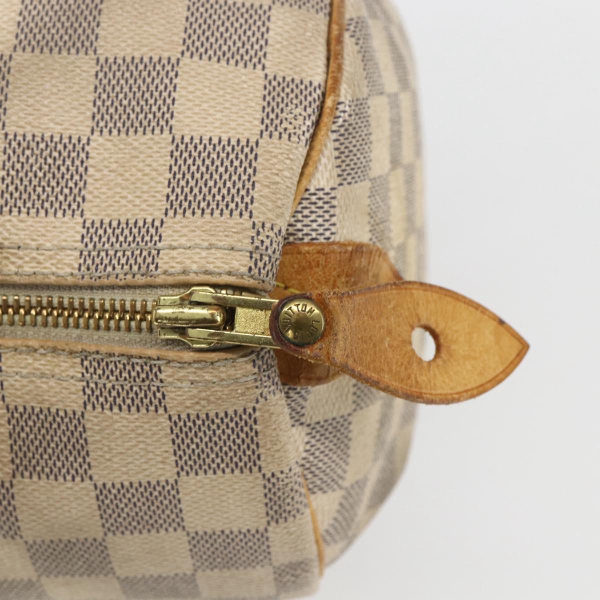 LOUIS VUITTON Damier Azur Speedy 30 Hand Bag N41533 LV Auth 157725