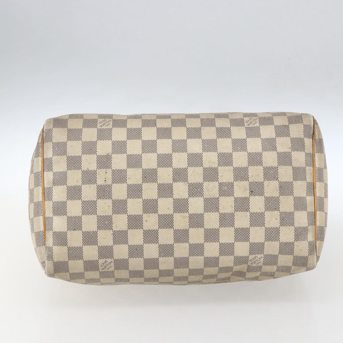 LOUIS VUITTON Damier Azur Speedy 30 Hand Bag N41533 LV Auth 157725