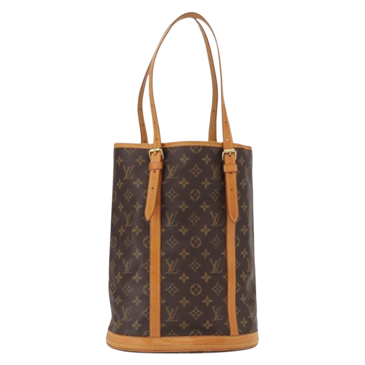 LOUIS VUITTON Monogram Bucket GM Shoulder Bag M42236 LV Auth 157728