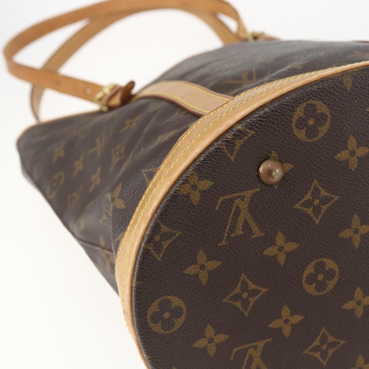 LOUIS VUITTON Monogram Bucket GM Shoulder Bag M42236 LV Auth 157729