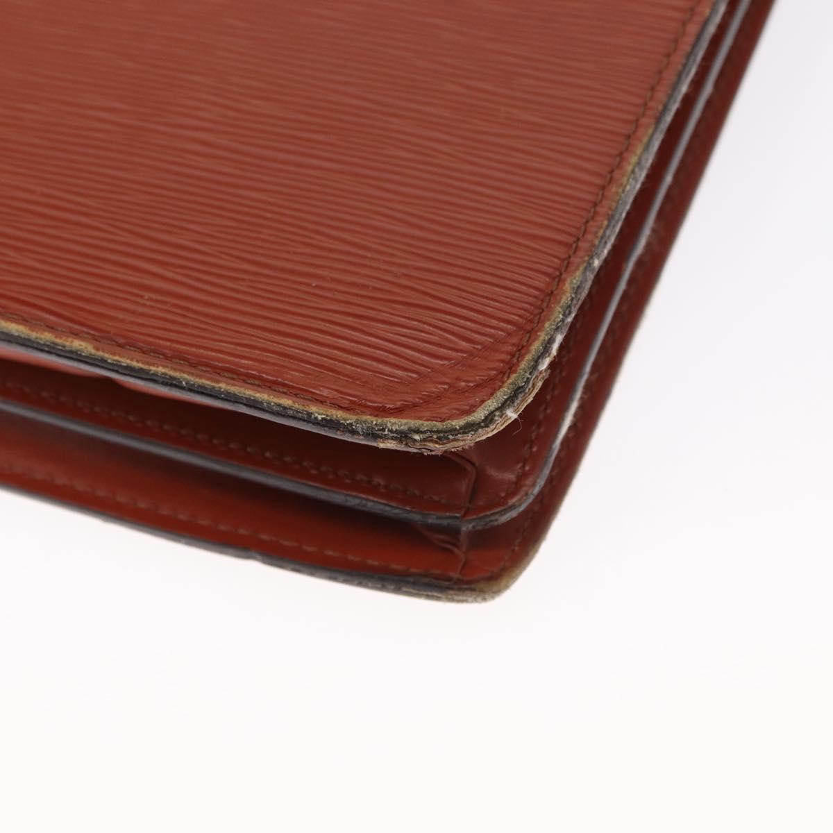 LOUIS VUITTON Epi Serviette Conseiller Briefcase Brown M54423 LV Auth 157735