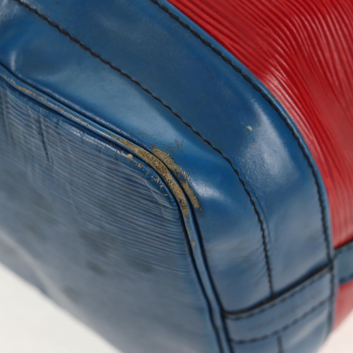 LOUIS VUITTON Epi Noe Shoulder Bag Bicolor Red Blue M44084 LV Auth 157736