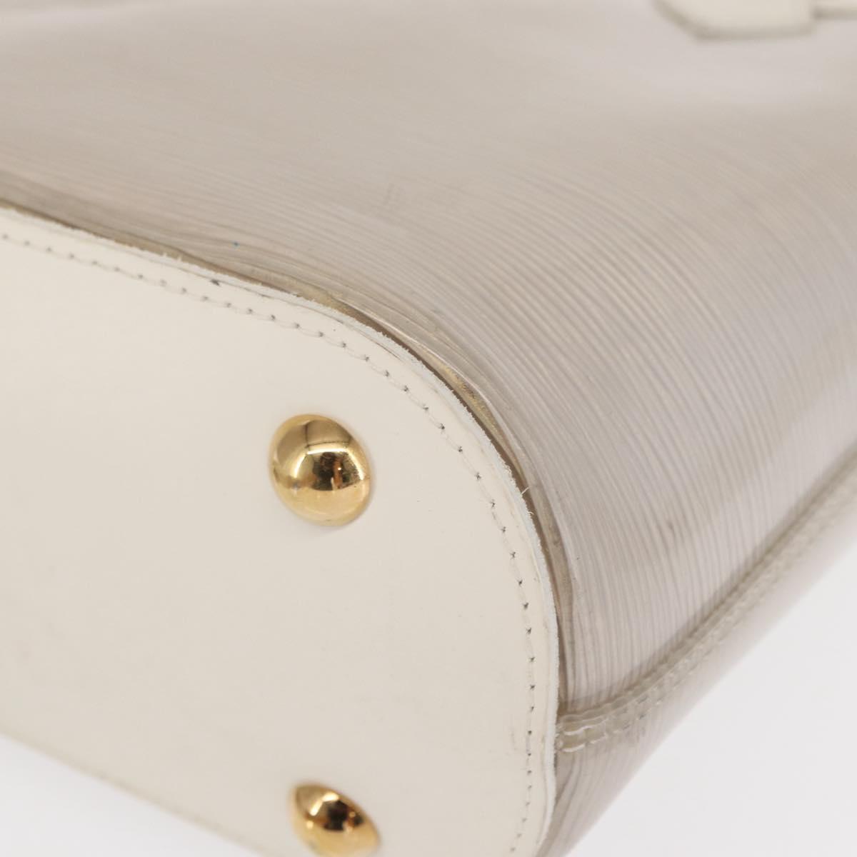 LOUIS VUITTON Epi Plage Mini lagoon Bay Hand Bag White M92263 LV Auth 157740