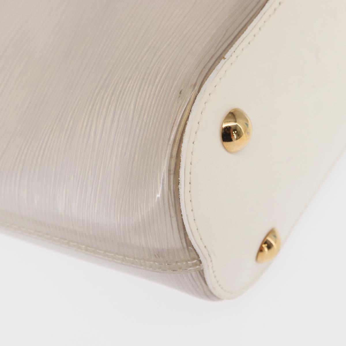 LOUIS VUITTON Epi Plage Mini lagoon Bay Hand Bag White M92263 LV Auth 157740