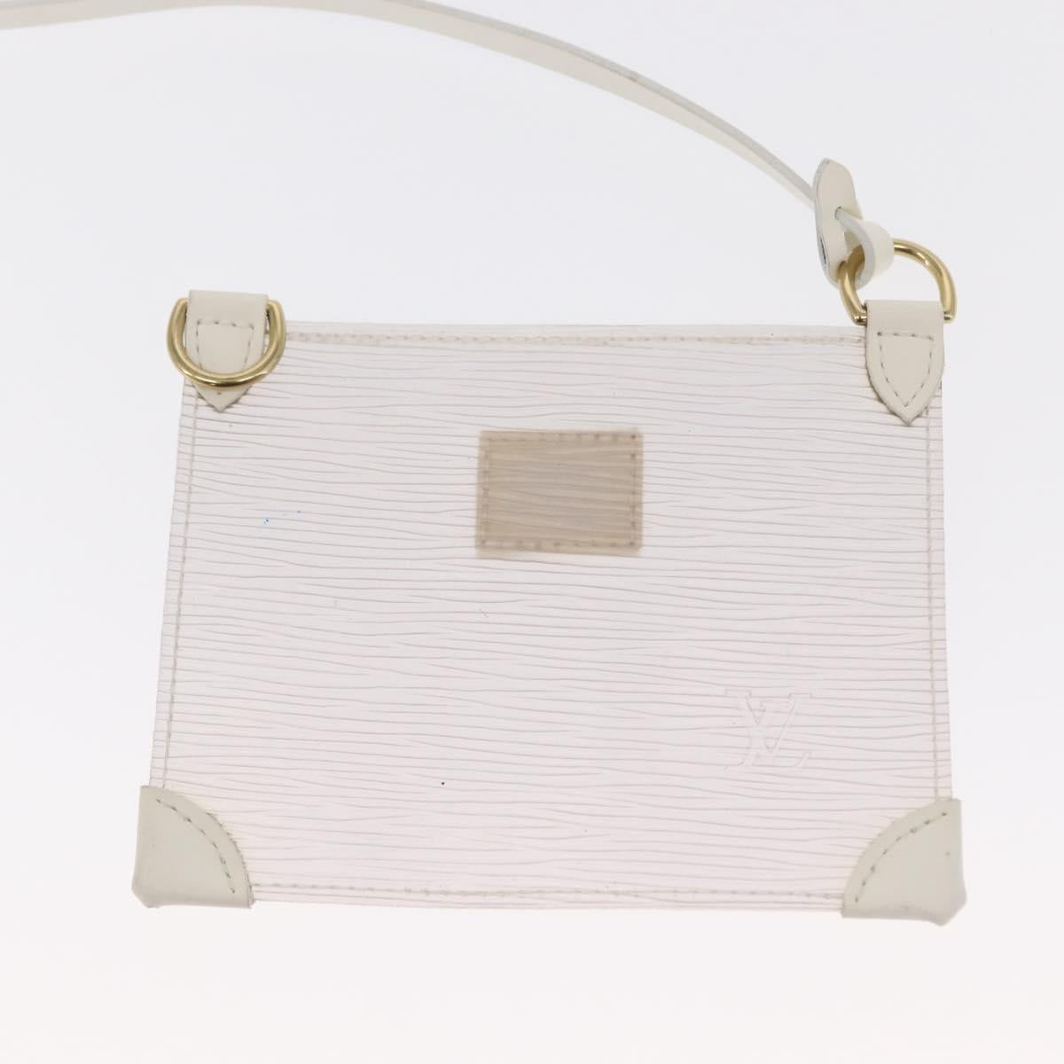 LOUIS VUITTON Epi Plage Mini lagoon Bay Hand Bag White M92263 LV Auth 157740