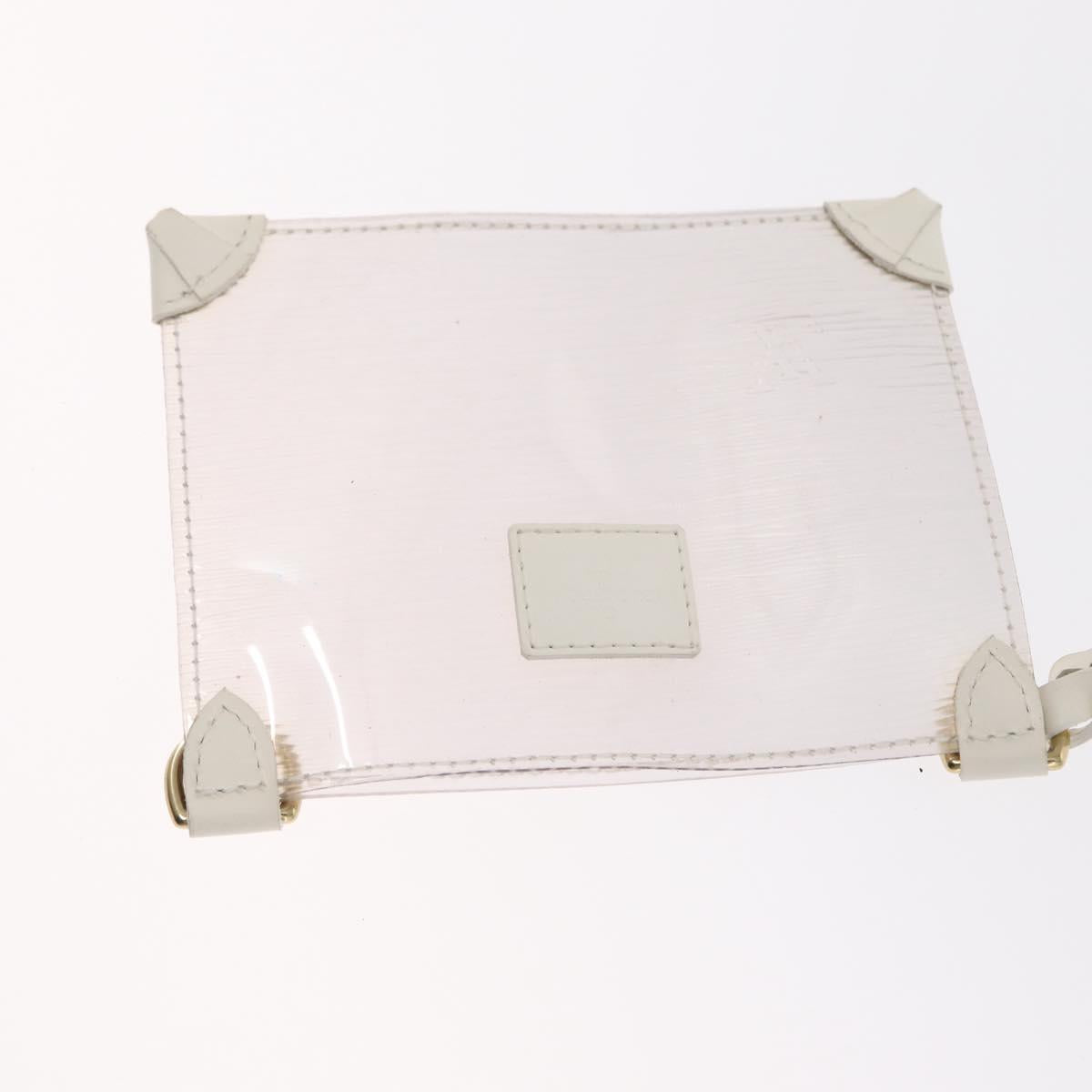 LOUIS VUITTON Epi Plage Mini lagoon Bay Hand Bag White M92263 LV Auth 157740