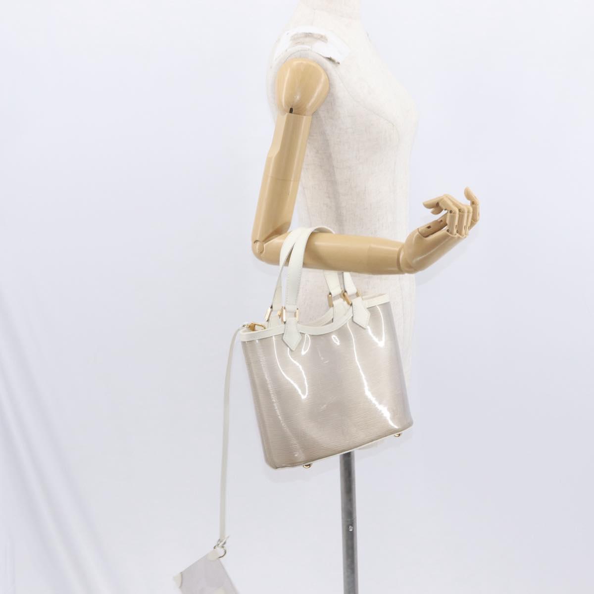LOUIS VUITTON Epi Plage Mini lagoon Bay Hand Bag White M92263 LV Auth 157740