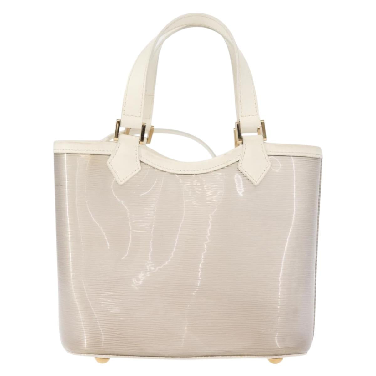LOUIS VUITTON Epi Plage Mini lagoon Bay Hand Bag White M92263 LV Auth 157740