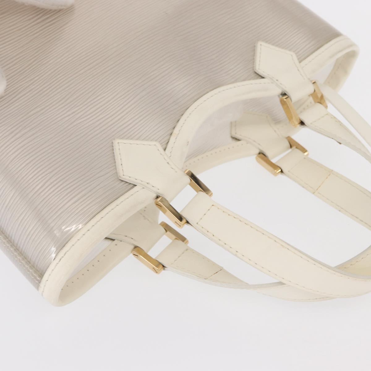LOUIS VUITTON Epi Plage Mini lagoon Bay Hand Bag White M92263 LV Auth 157740