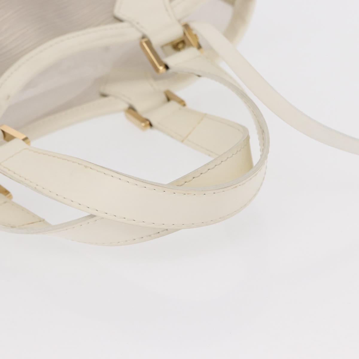 LOUIS VUITTON Epi Plage Mini lagoon Bay Hand Bag White M92263 LV Auth 157740