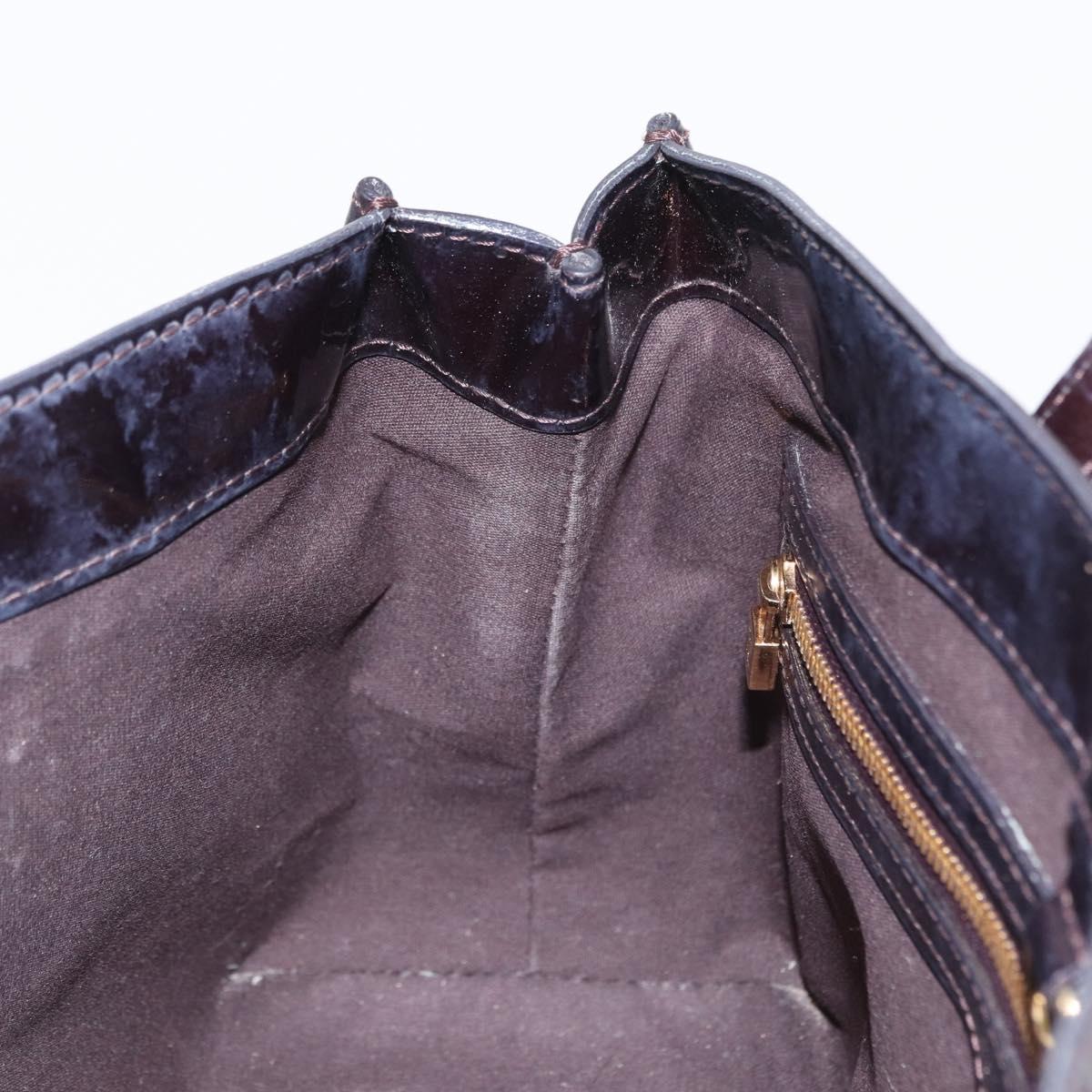LOUIS VUITTON Monogram Vernis Wilshire PM Bag Amarante M93641 LV Auth 157742