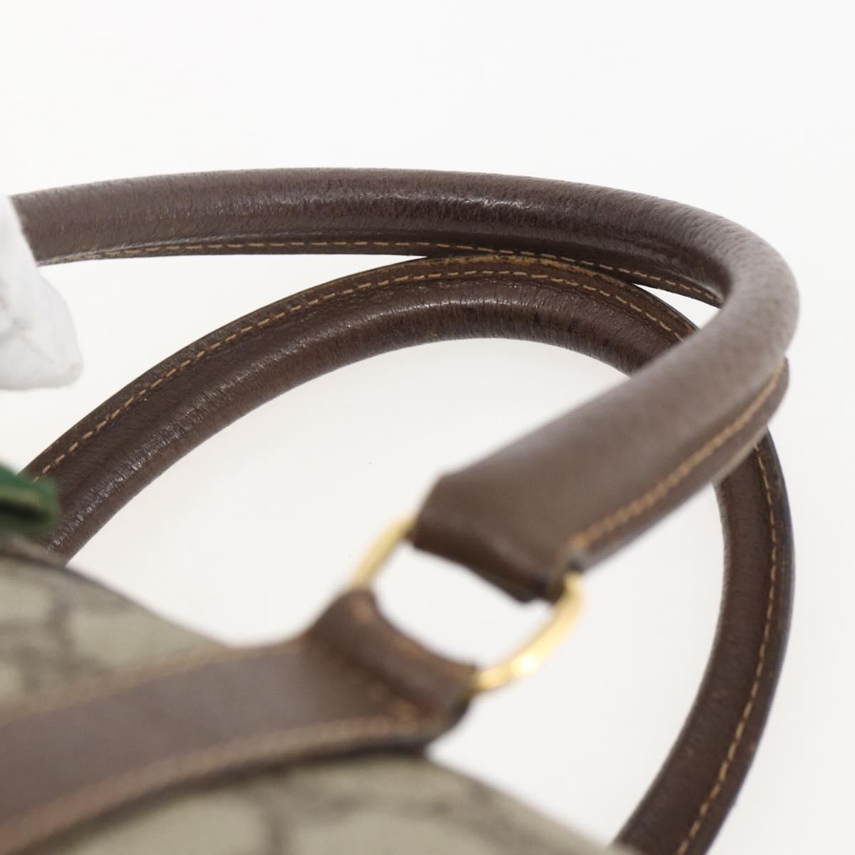 GUCCI GG Supreme Web Sherry Line Hand Bag PVC Beige Gold 002 39 6838 Auth 157749