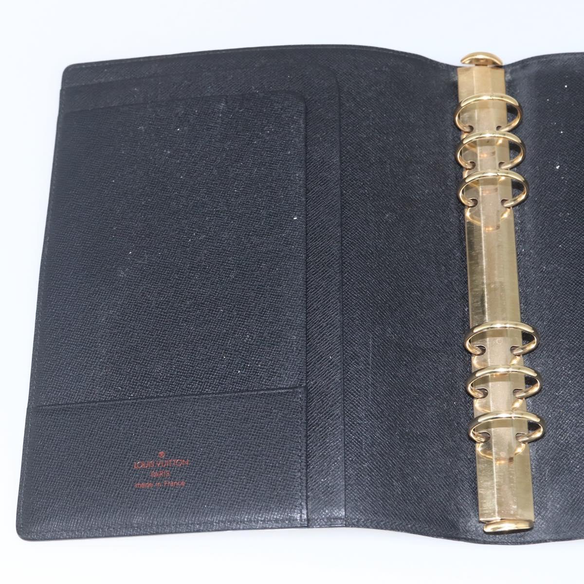 LOUIS VUITTON Epi Agenda GM Day Planner Cover Blue R20065 LV Auth 157809