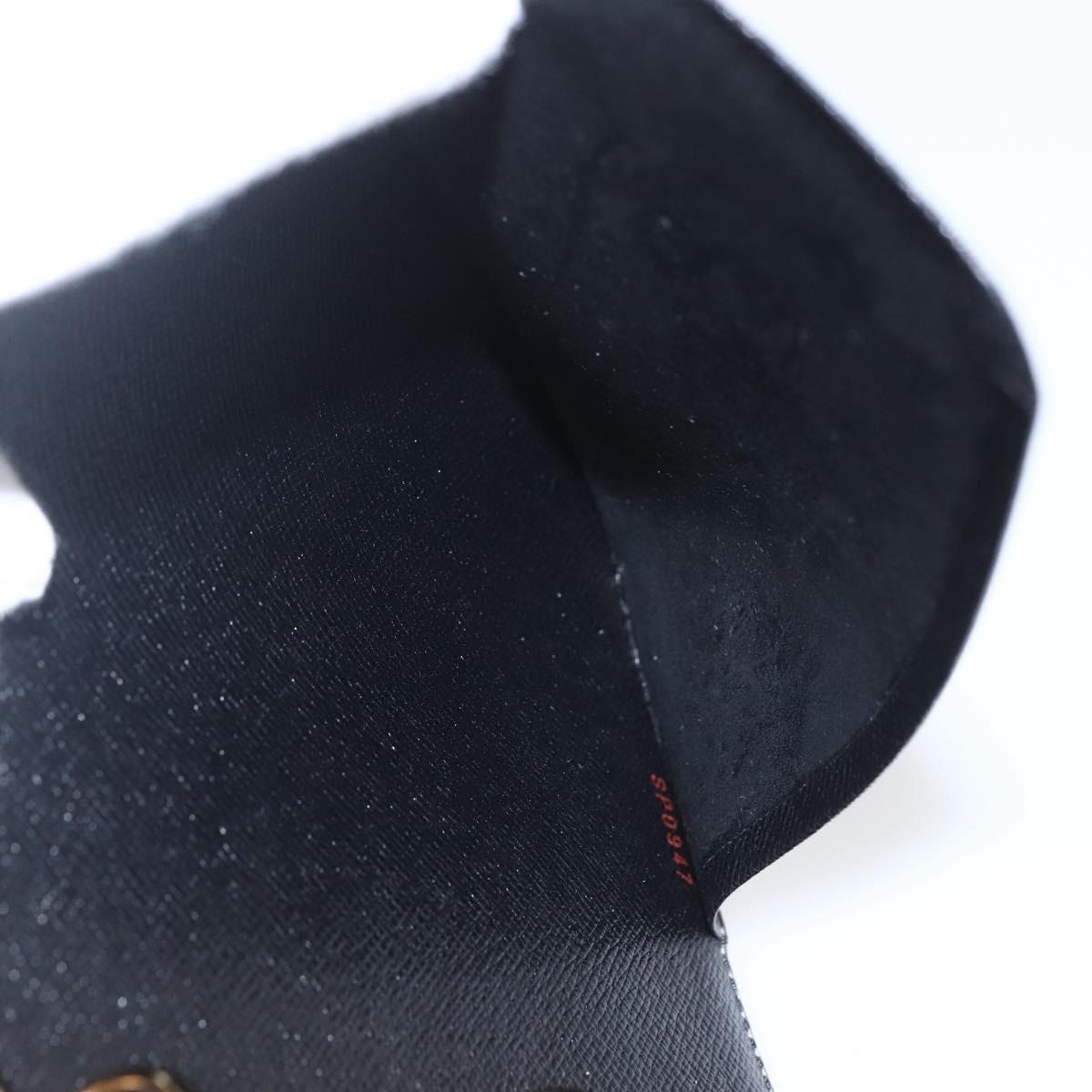 LOUIS VUITTON Epi Agenda MM Day Planner Cover Black R20042 LV Auth 157811