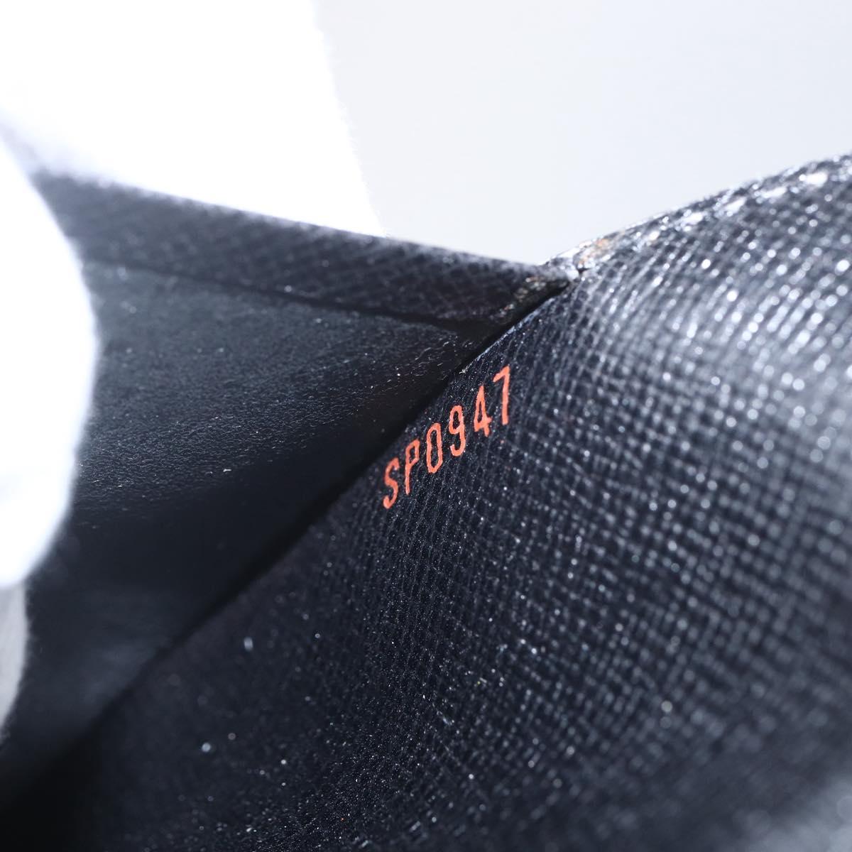 LOUIS VUITTON Epi Agenda MM Day Planner Cover Black R20042 LV Auth 157811