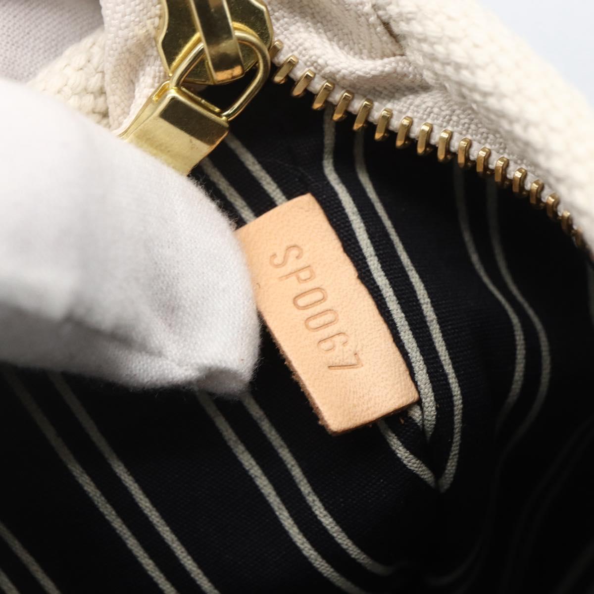 LOUIS VUITTON Antigua Pochette Platform PM Pouch White M40069 LV Auth 157812V