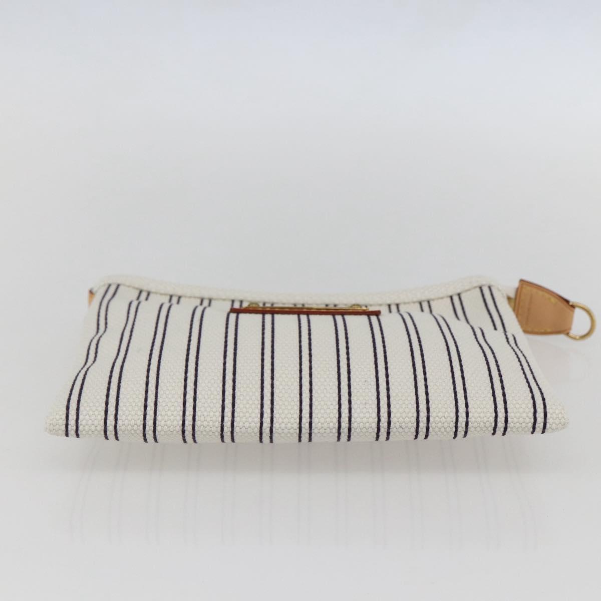 LOUIS VUITTON Antigua Pochette Platform PM Pouch White M40069 LV Auth 157812V