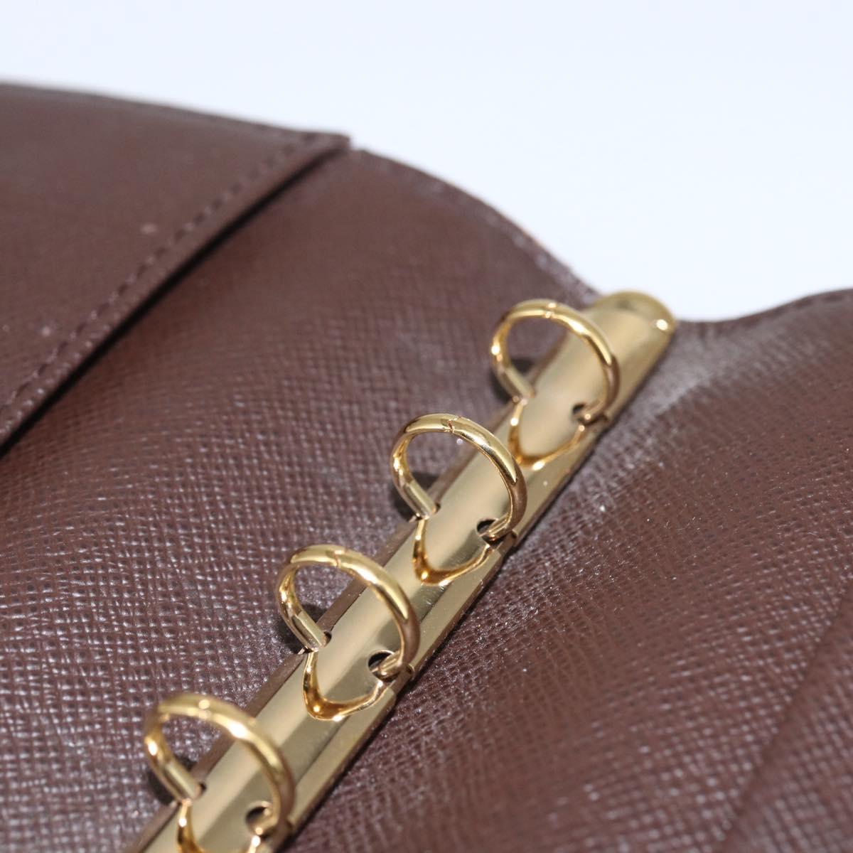 LOUIS VUITTON Damier Ebene Agenda PM Day Planner Cover R20700 LV Auth 157819