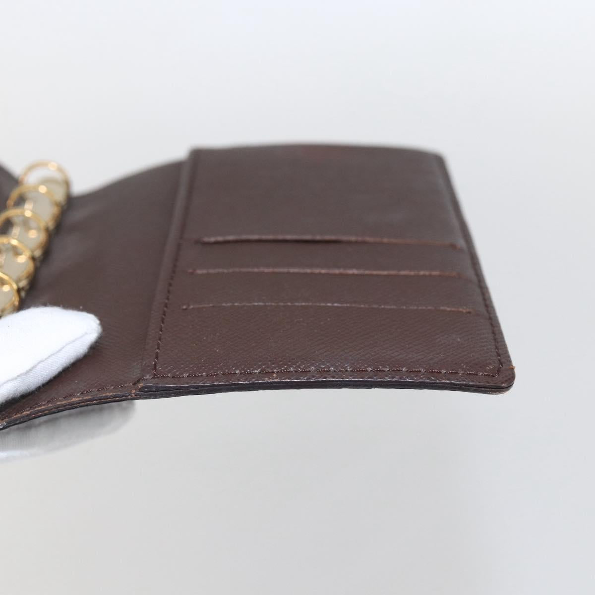 LOUIS VUITTON Damier Ebene Agenda PM Day Planner Cover R20700 LV Auth 157819