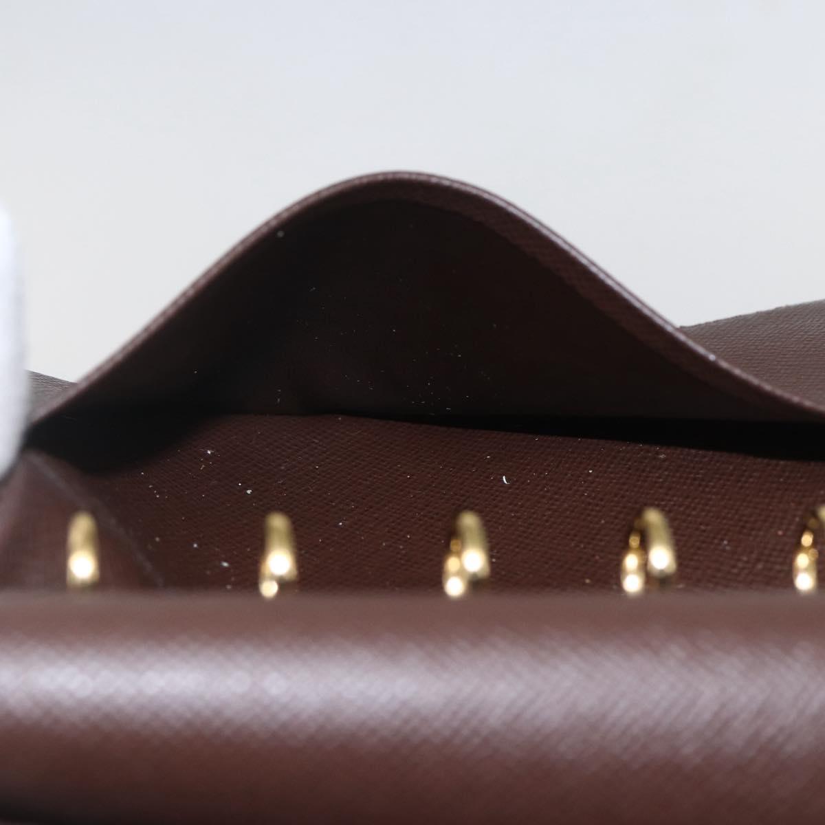 LOUIS VUITTON Damier Ebene Agenda PM Day Planner Cover R20700 LV Auth 157819