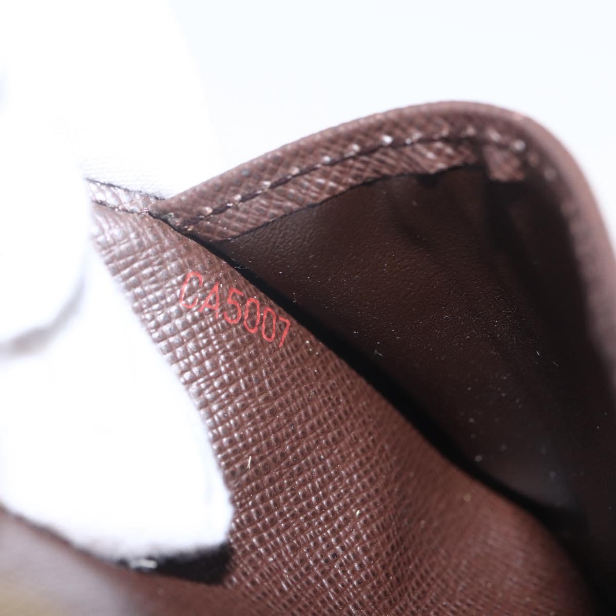 LOUIS VUITTON Damier Ebene Agenda PM Day Planner Cover R20700 LV Auth 157819