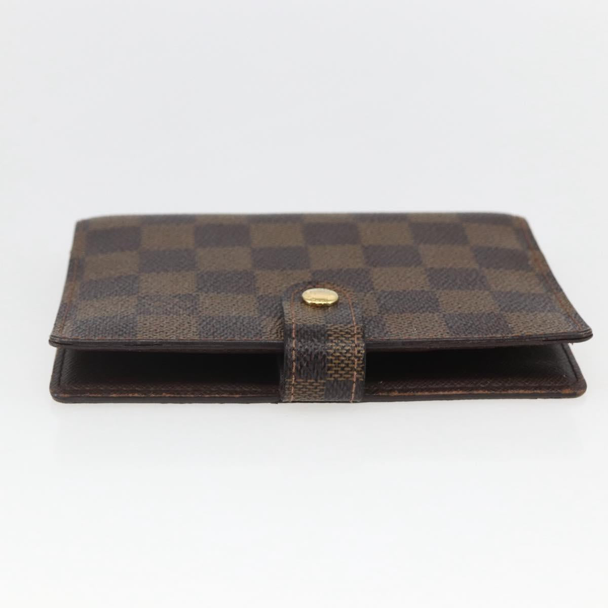 LOUIS VUITTON Damier Ebene Agenda PM Day Planner Cover R20700 LV Auth 157819