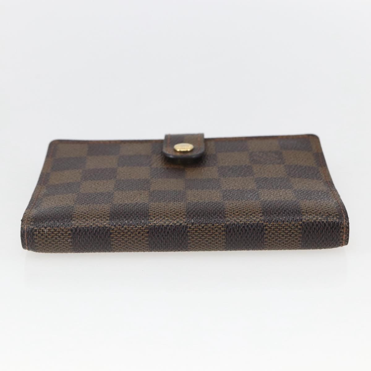 LOUIS VUITTON Damier Ebene Agenda PM Day Planner Cover R20700 LV Auth 157819
