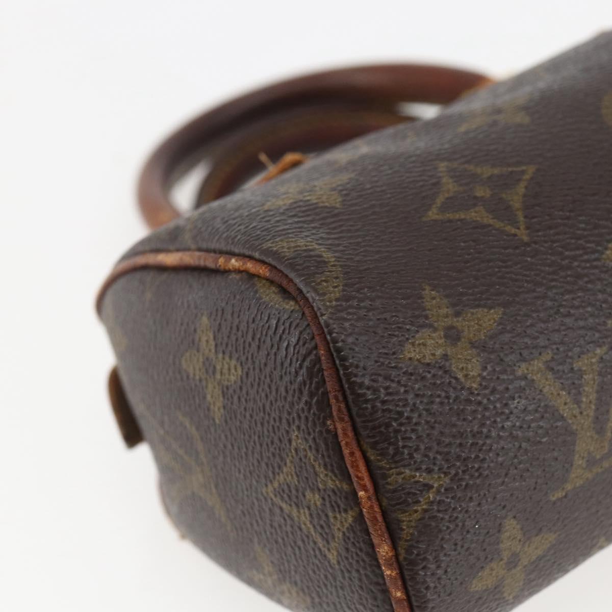 LOUIS VUITTON Monogram Mini Speedy Hand Bag M41534 LV Auth 157825