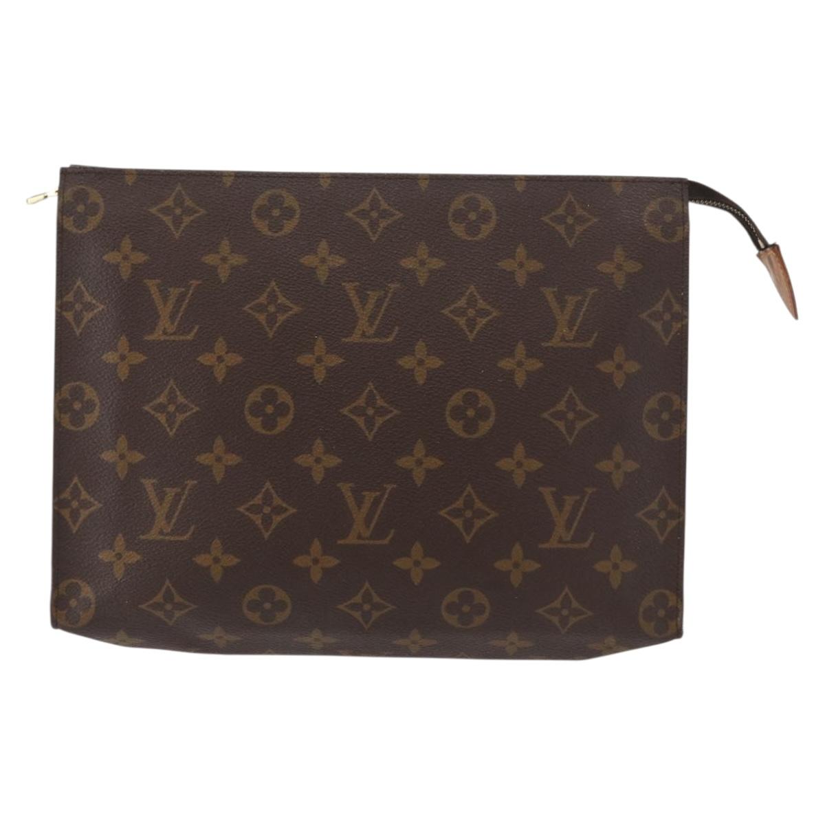 LOUIS VUITTON Monogram Poche Toilette 26 Pouch M47542 LV Auth 157826