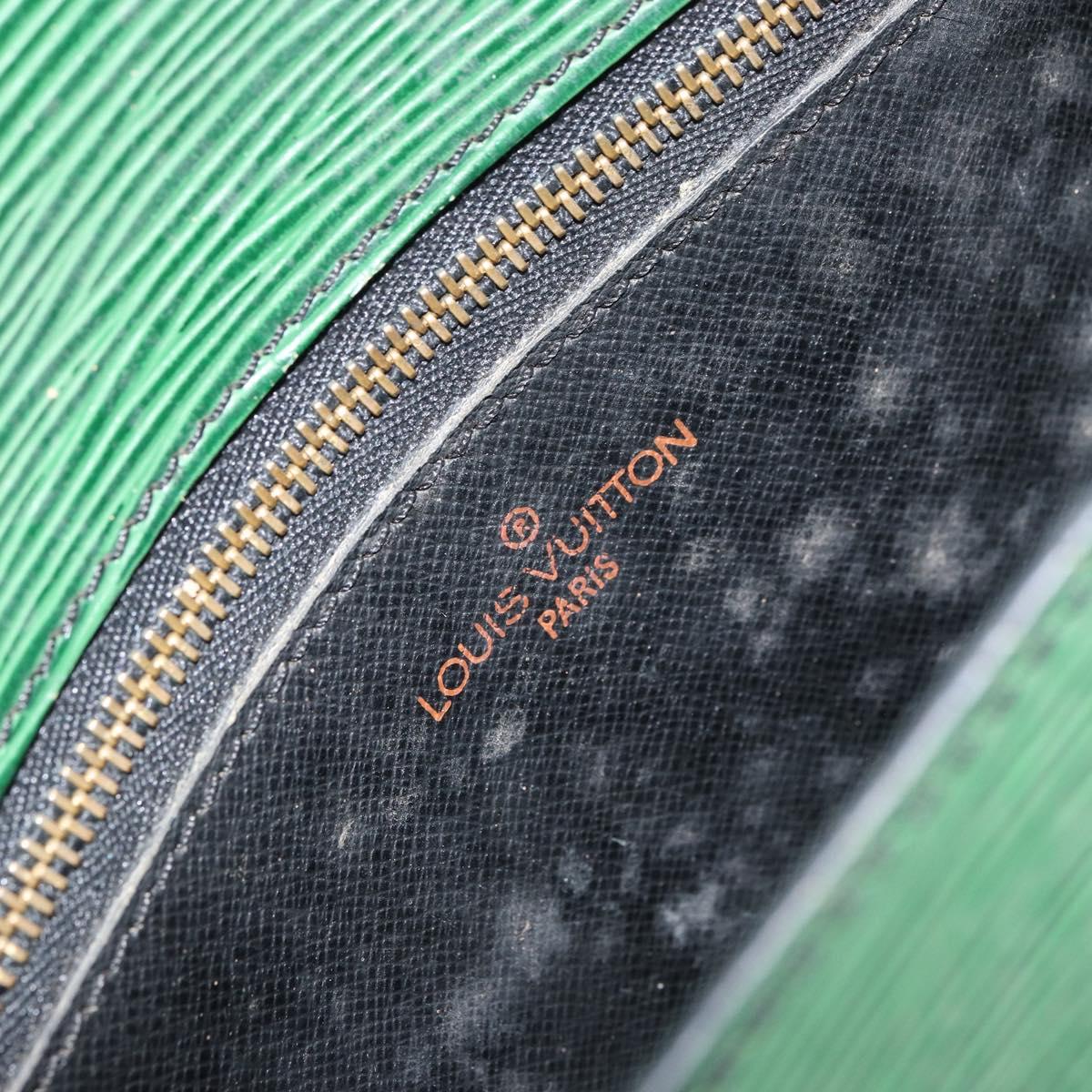 LOUIS VUITTON Epi Saint Cloud GM Shoulder Bag Green M52194 LV Auth 157851