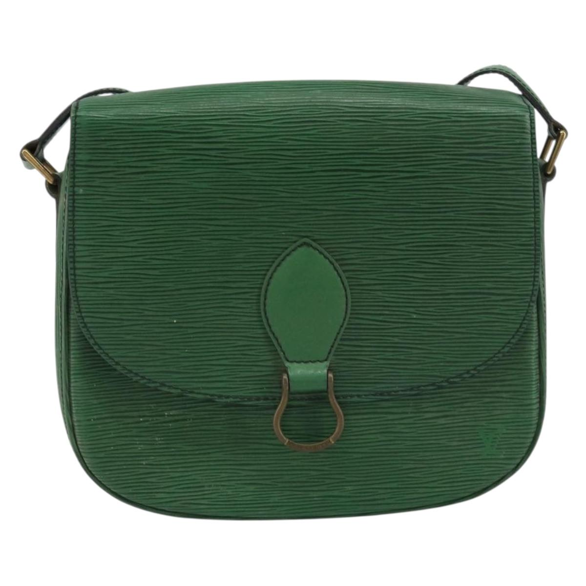 LOUIS VUITTON Epi Saint Cloud GM Shoulder Bag Green M52194 LV Auth 157851