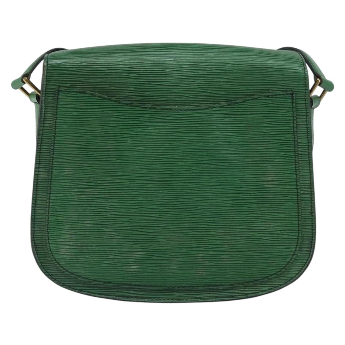 LOUIS VUITTON Epi Saint Cloud GM Shoulder Bag Green M52194 LV Auth 157851