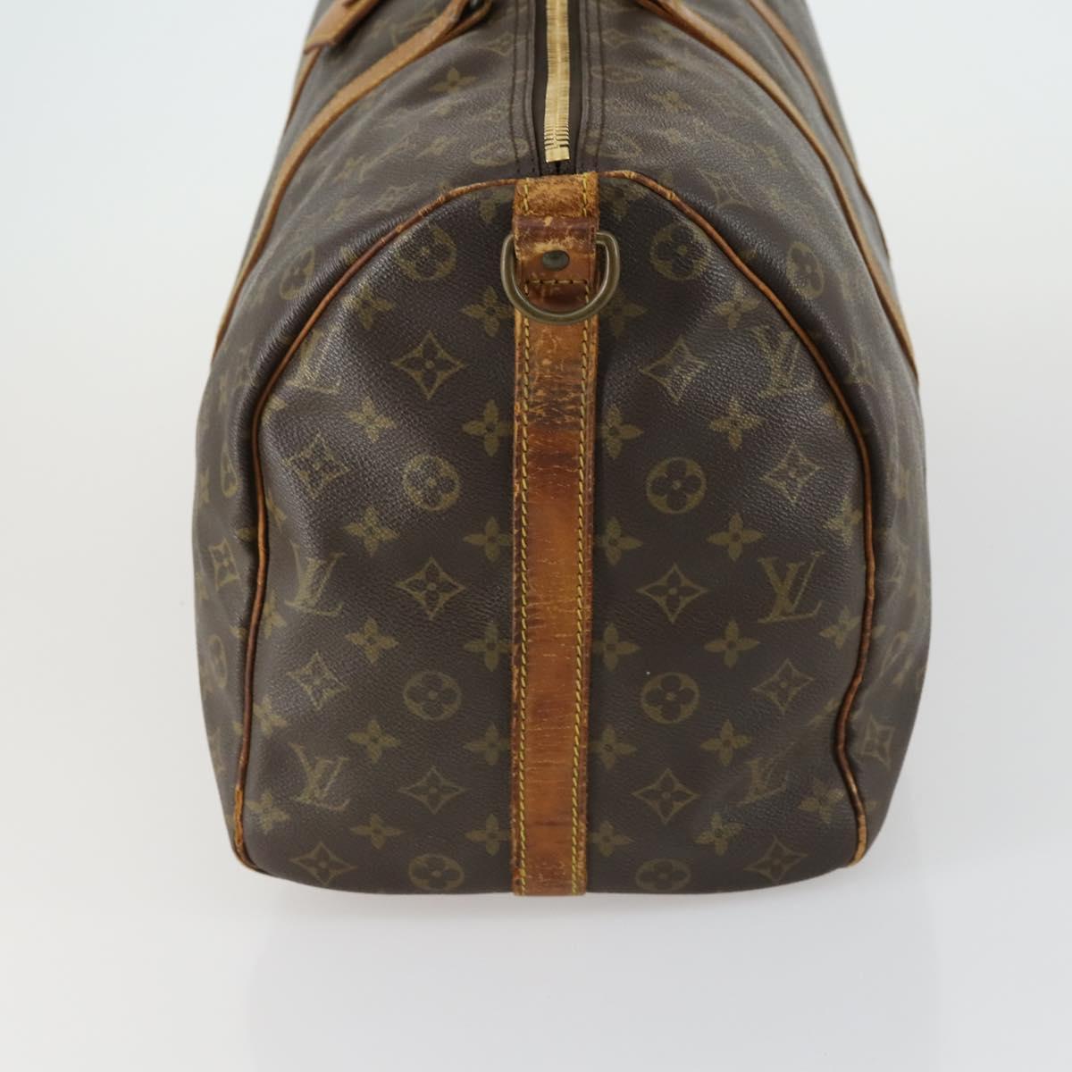 LOUIS VUITTON Monogram Keepall Bandouliere 50 Boston Bag M41416 LV Auth 157866