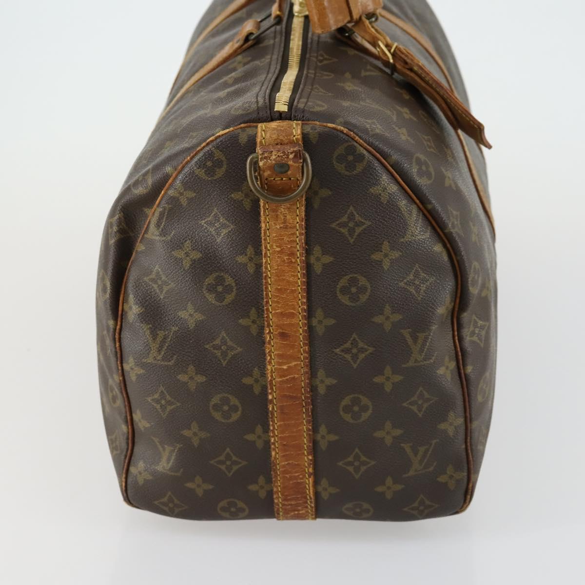 LOUIS VUITTON Monogram Keepall Bandouliere 50 Boston Bag M41416 LV Auth 157866