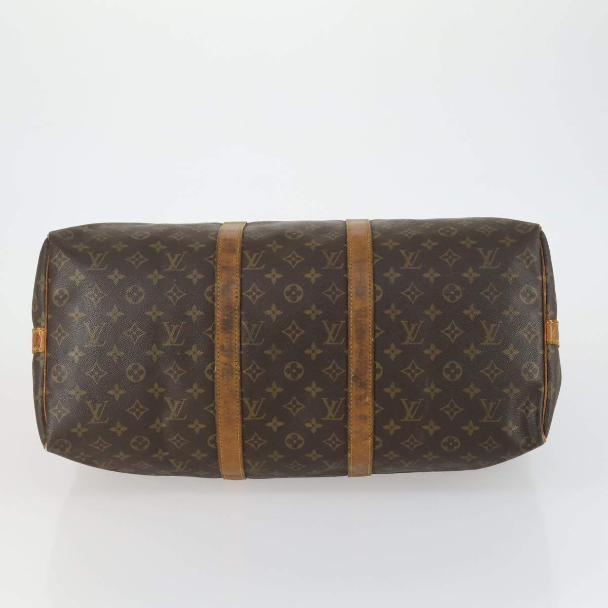 LOUIS VUITTON Monogram Keepall Bandouliere 50 Boston Bag M41416 LV Auth 157866