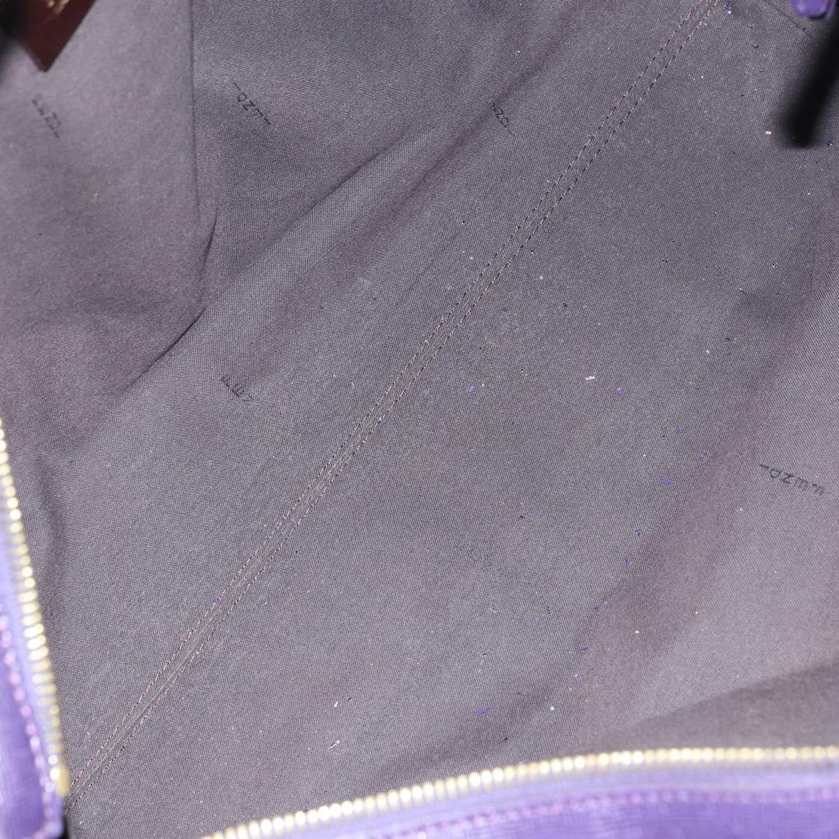 FENDI Zucca Canvas Tote Bag Black Brown Purple Auth 157871