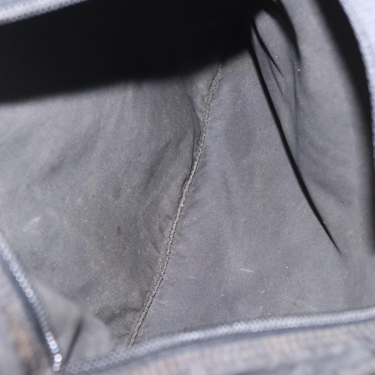 PRADA Shoulder Bag Nylon Black Silver Auth 157878
