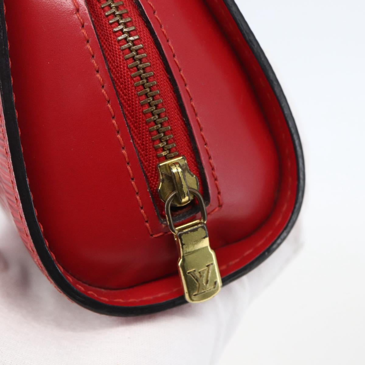 LOUIS VUITTON Epi Dauphine PM Pouch Castilian Red M48447 LV Auth 157922