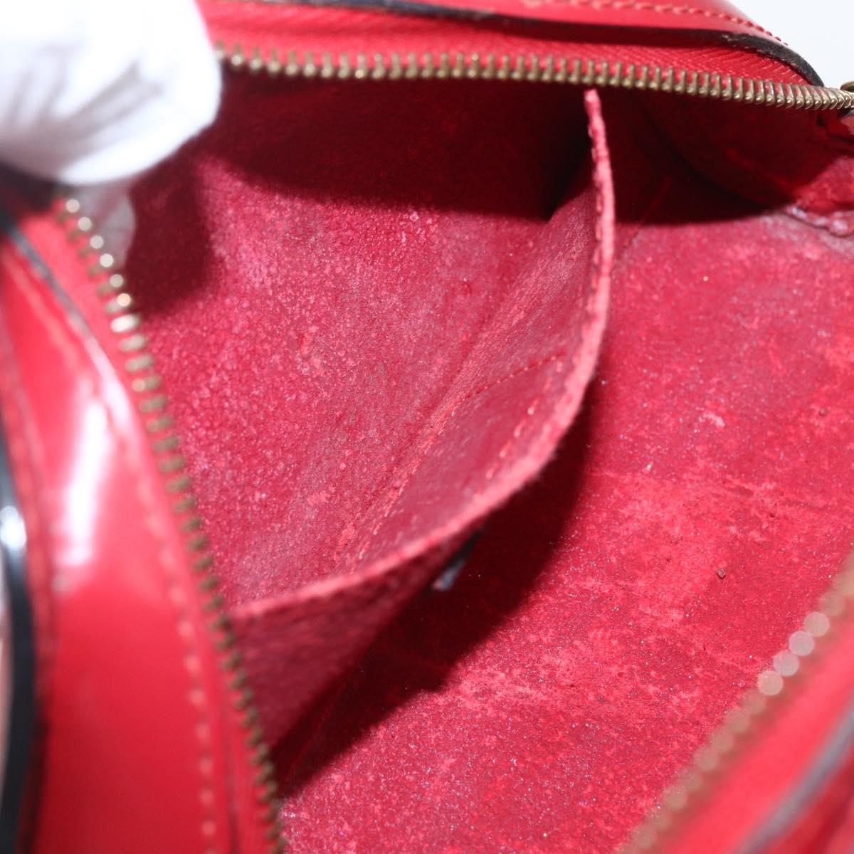 LOUIS VUITTON Epi Dauphine PM Pouch Castilian Red M48447 LV Auth 157922