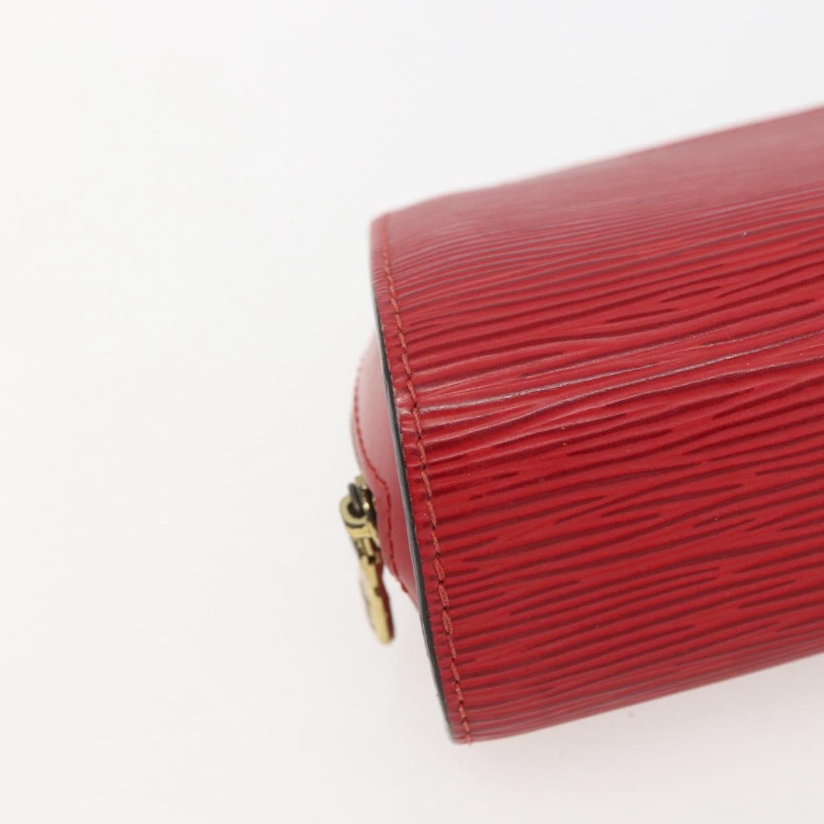 LOUIS VUITTON Epi Dauphine PM Pouch Castilian Red M48447 LV Auth 157922