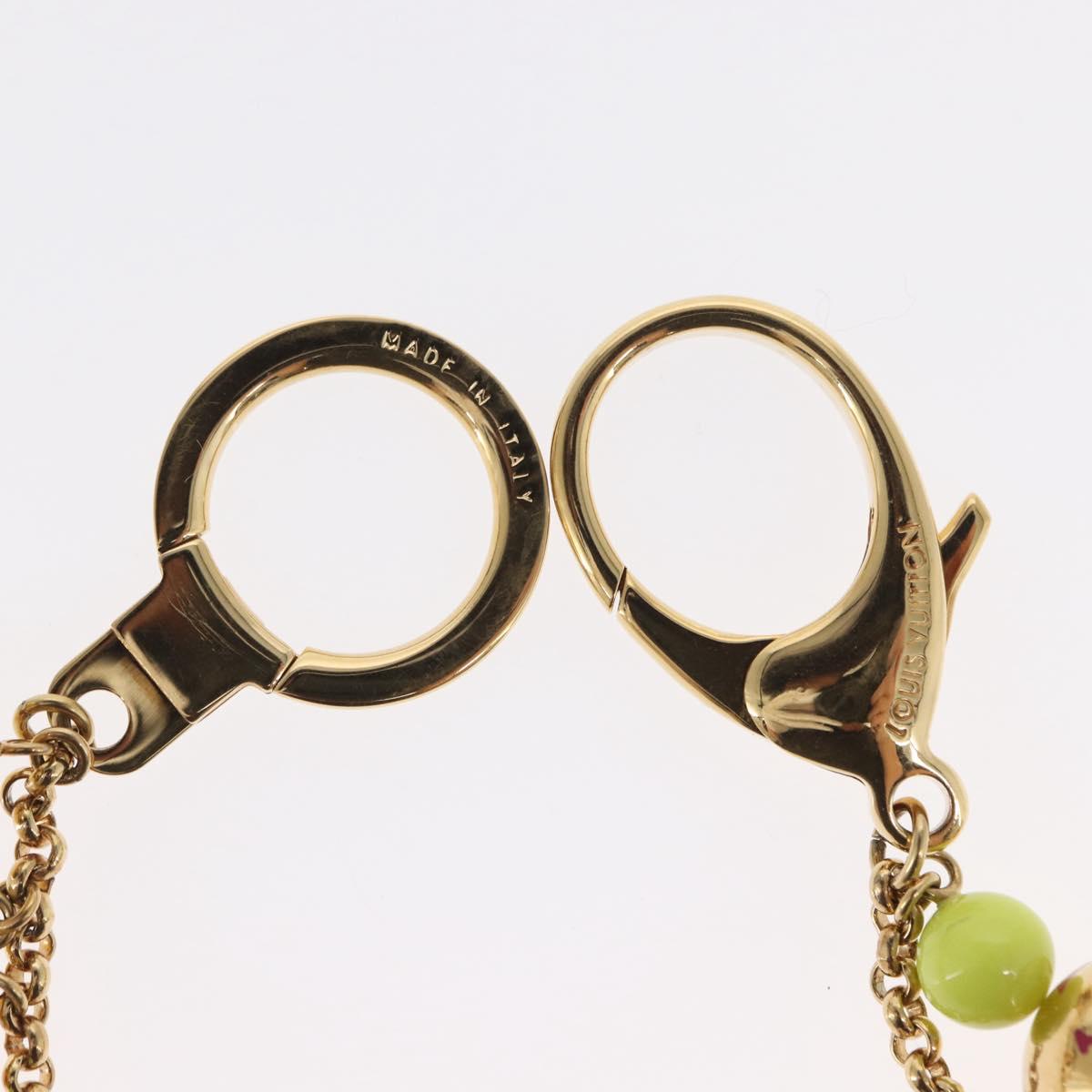 LOUIS VUITTON Porte Chainne Grullo metal Multicolor Gold Tone M62226 Auth 157926