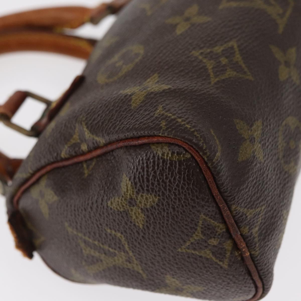 LOUIS VUITTON Monogram Mini Speedy Hand Bag M41534 LV Auth 157931