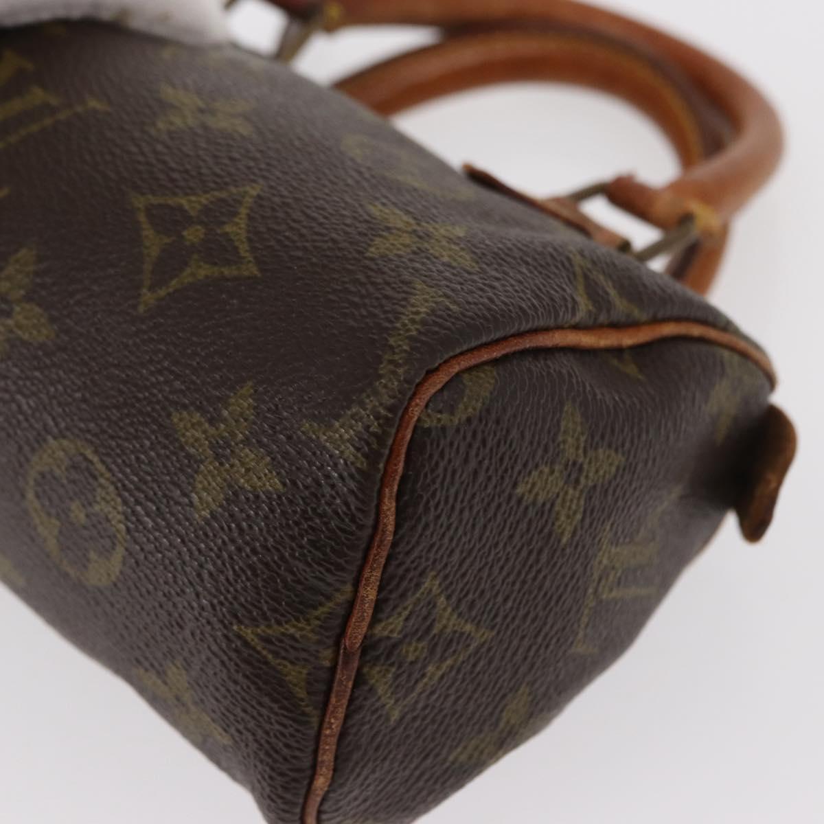 LOUIS VUITTON Monogram Mini Speedy Hand Bag M41534 LV Auth 157931