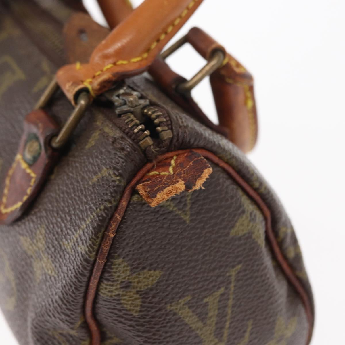 LOUIS VUITTON Monogram Mini Speedy Hand Bag M41534 LV Auth 157931