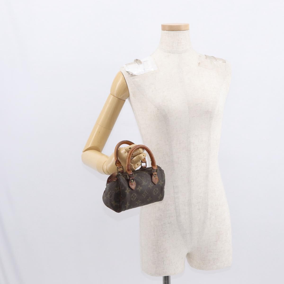 LOUIS VUITTON Monogram Mini Speedy Hand Bag M41534 LV Auth 157931