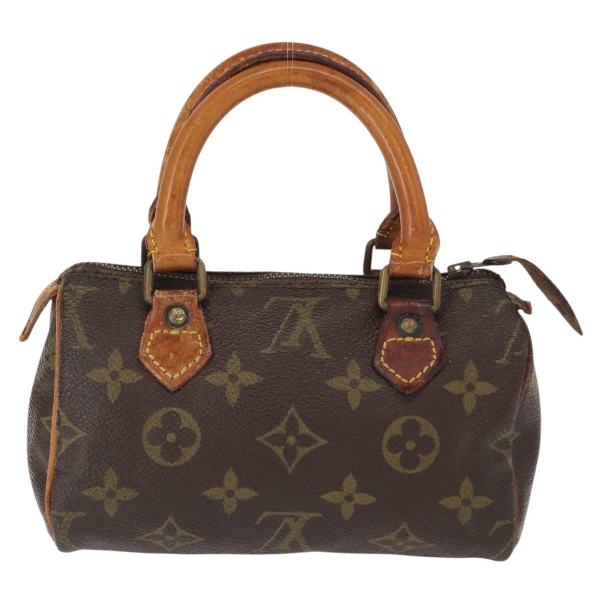 LOUIS VUITTON Monogram Mini Speedy Hand Bag M41534 LV Auth 157931