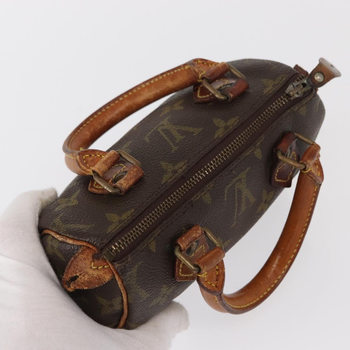 LOUIS VUITTON Monogram Mini Speedy Hand Bag M41534 LV Auth 157931