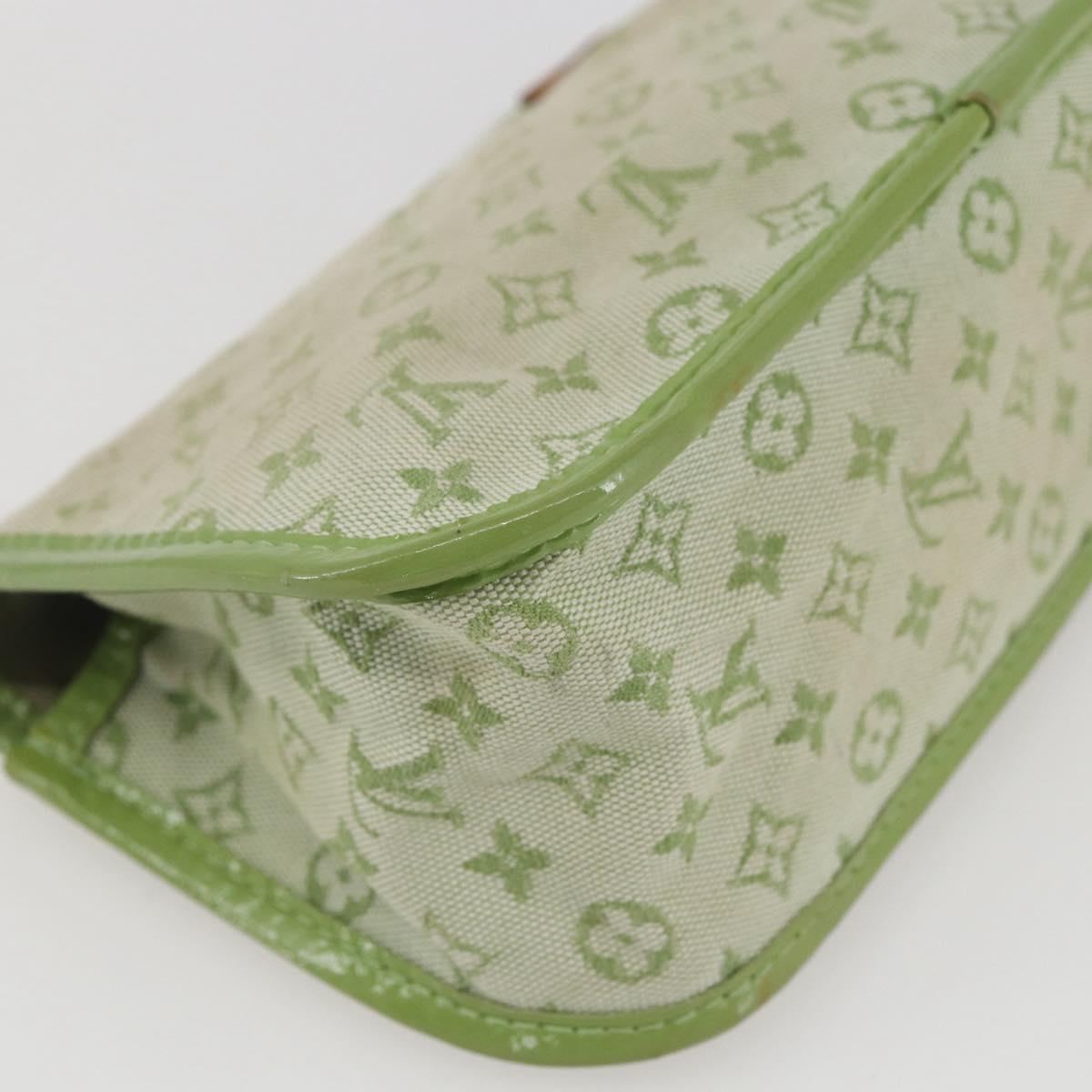 LOUIS VUITTON Monogram Mini Mini Trousse Marie Kate Green M92935 LV Auth 157946