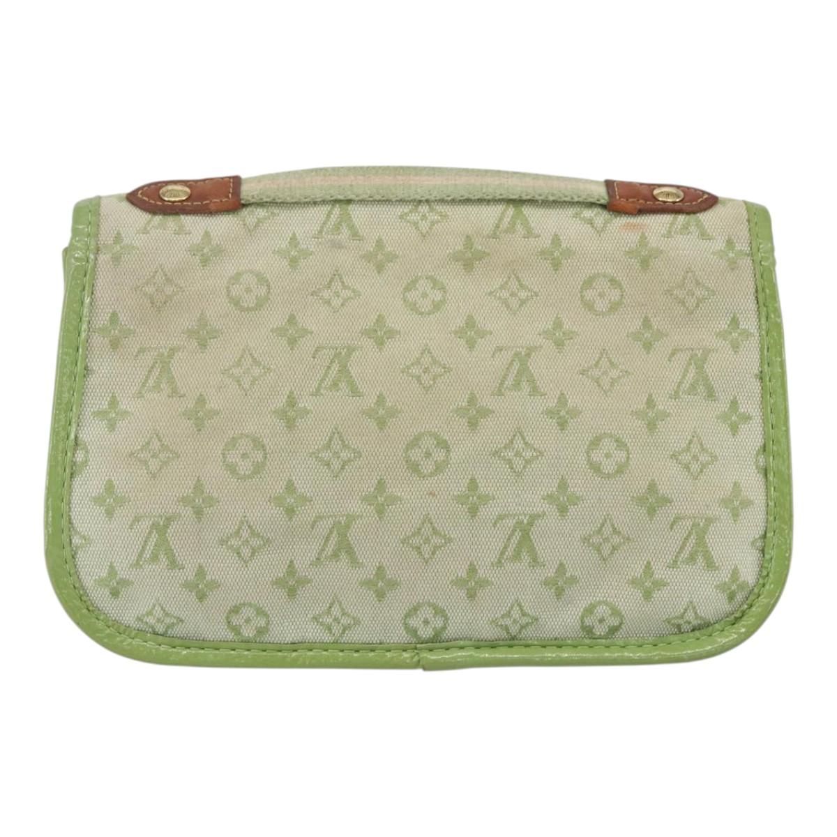 LOUIS VUITTON Monogram Mini Mini Trousse Marie Kate Green M92935 LV Auth 157946