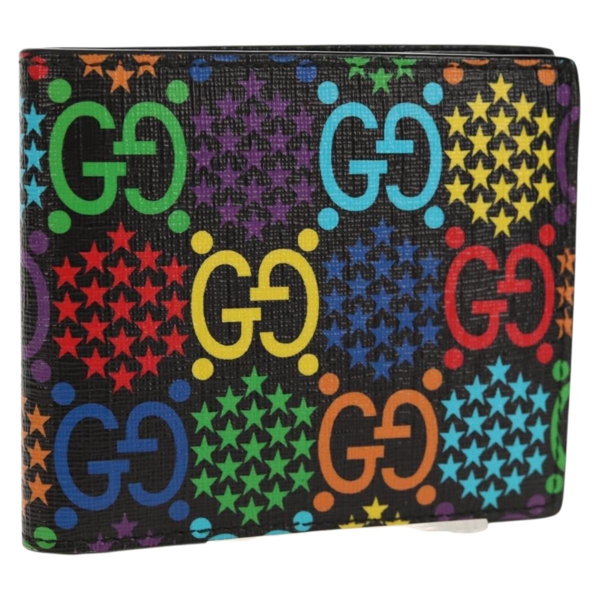 GUCCI GG Psychedelic Wallet Multicolor 601089 Auth 157947V